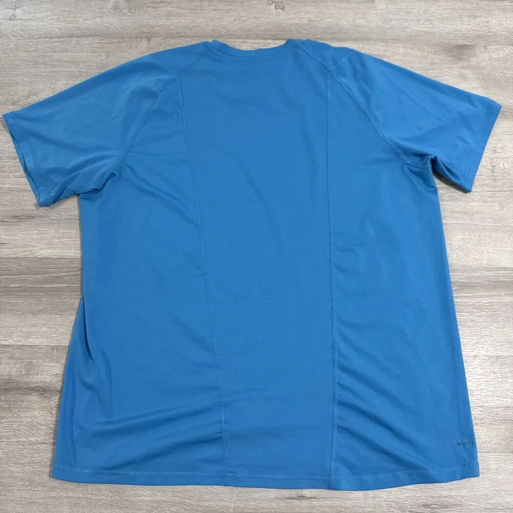 Adidas Shirt Men’s Blue 2XL Alphaskin Climacool Mesh Back Training Workout Tee